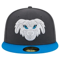 Men's New Era Gray Lake Elsinore Storm Copa de la Diversión 59FIFTY Fitted Hat
