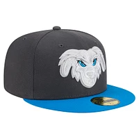 Men's New Era Gray Lake Elsinore Storm Copa de la Diversión 59FIFTY Fitted Hat