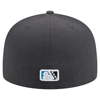 Men's New Era Gray Lake Elsinore Storm Copa de la Diversión 59FIFTY Fitted Hat