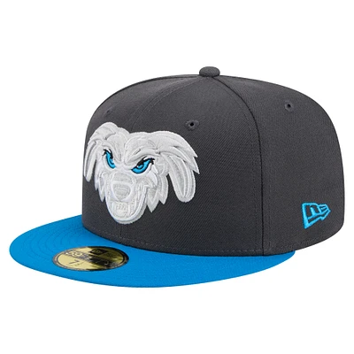 Men's New Era Gray Lake Elsinore Storm Copa de la Diversión 59FIFTY Fitted Hat