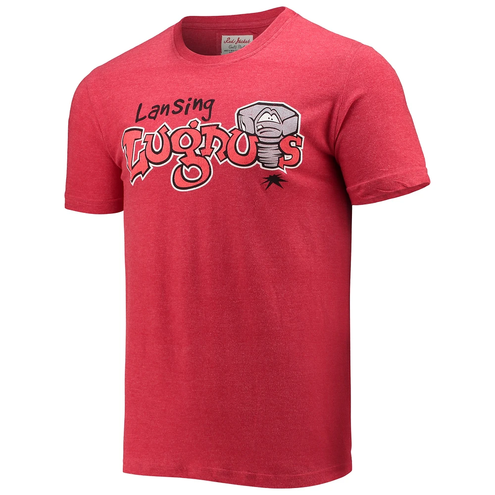 Men's American Needle Red Lansing Lugnuts T-Shirt