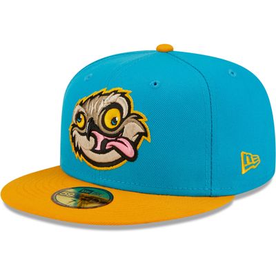 Men's New Era Aqua/Orange Locos De Lansing Copa La Diversion 59FIFTY Fitted Hat