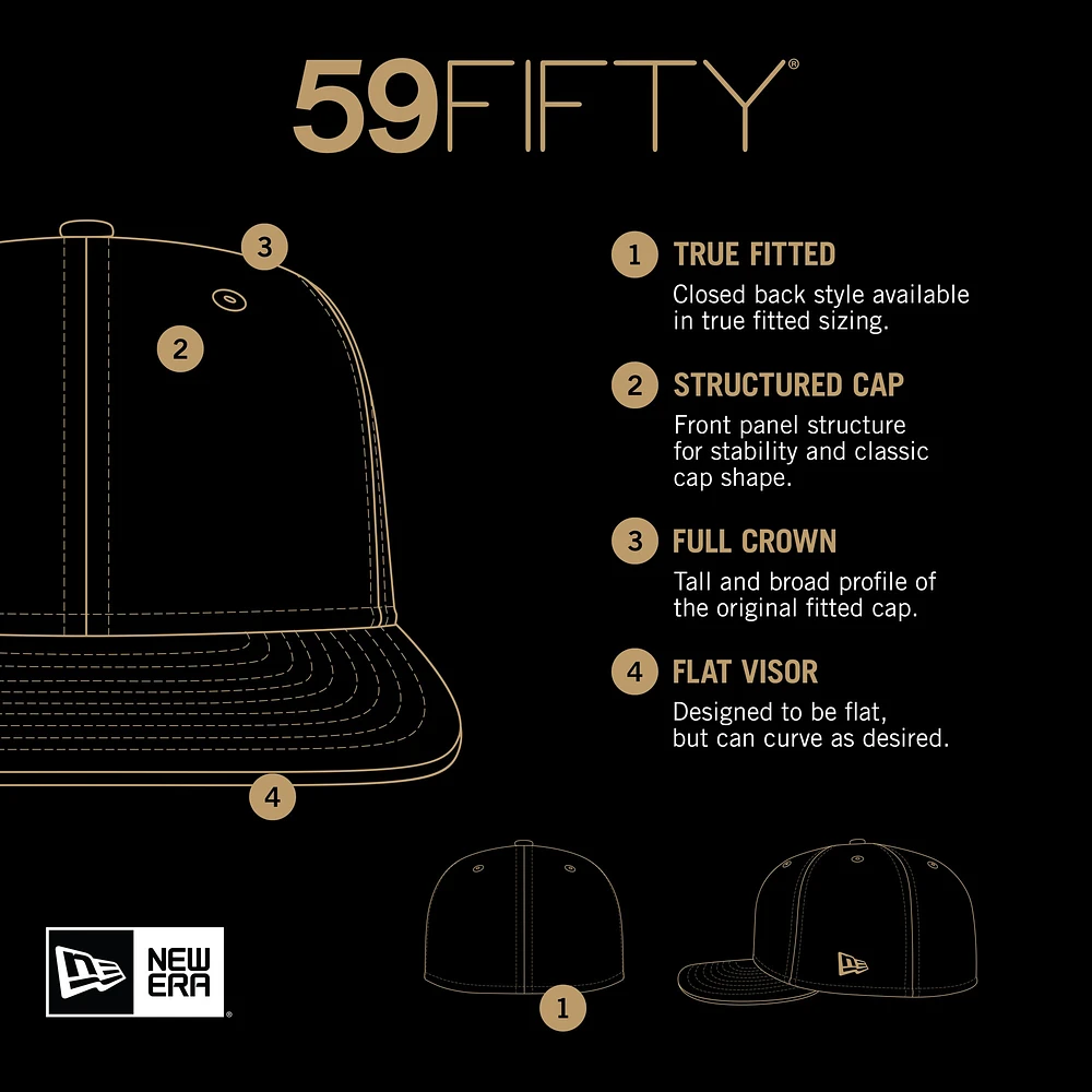 Men's New Era Black/Red Lansing Lugnuts Authentic Collection 59FIFTY Fitted Hat