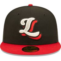 Men's New Era Black Lansing Lugnuts Authentic Collection Team 59FIFTY Fitted Hat