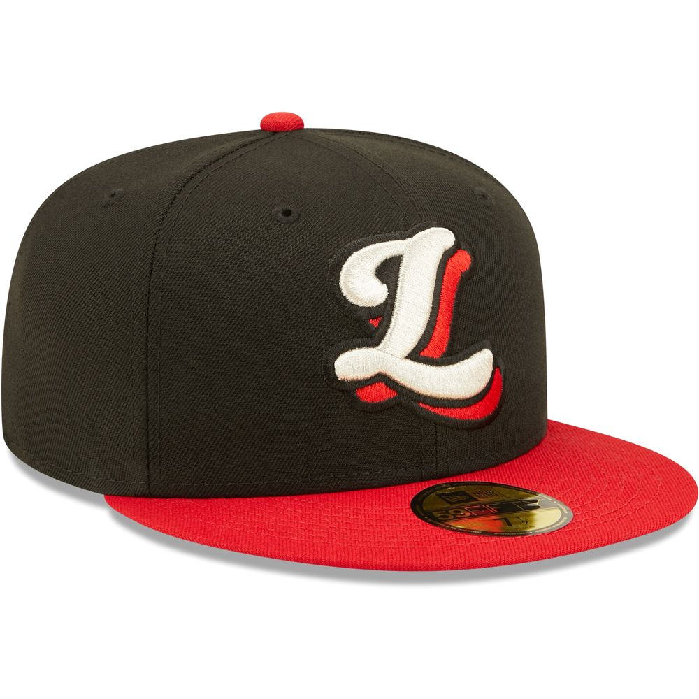 Men's New Era Black Lansing Lugnuts Authentic Collection Team 59FIFTY Fitted Hat