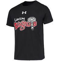 Youth Under Armour Black Lansing Lugnuts Team Logo T-Shirt