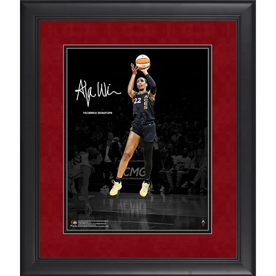 Photographie encadrée de 11"x 14" de la signature fac-similé des Las Vegas Aces d'A'ja Wilson