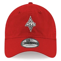 Men's New Era  Red Las Vegas Aces Core Logo 9TWENTY Adjustable Hat