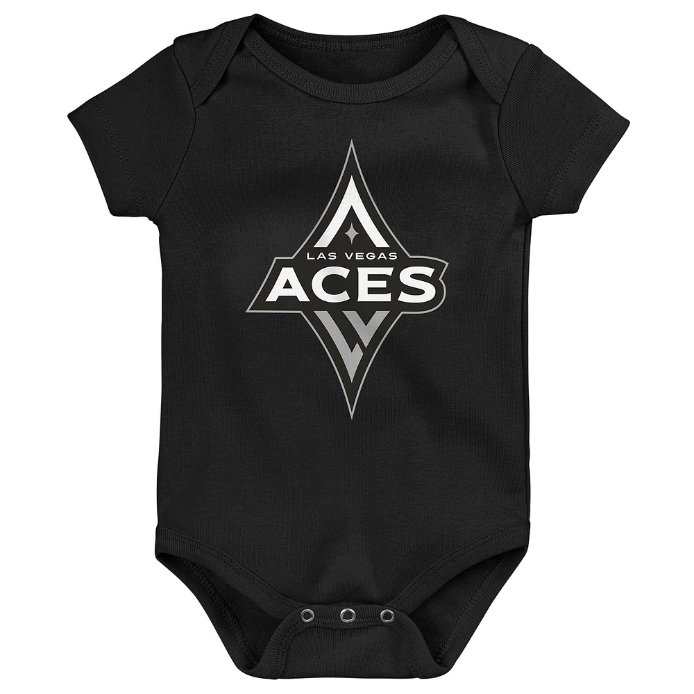 Newborn Outerstuff  Las Vegas Aces Slide Home 3-Piece Creeper Set
