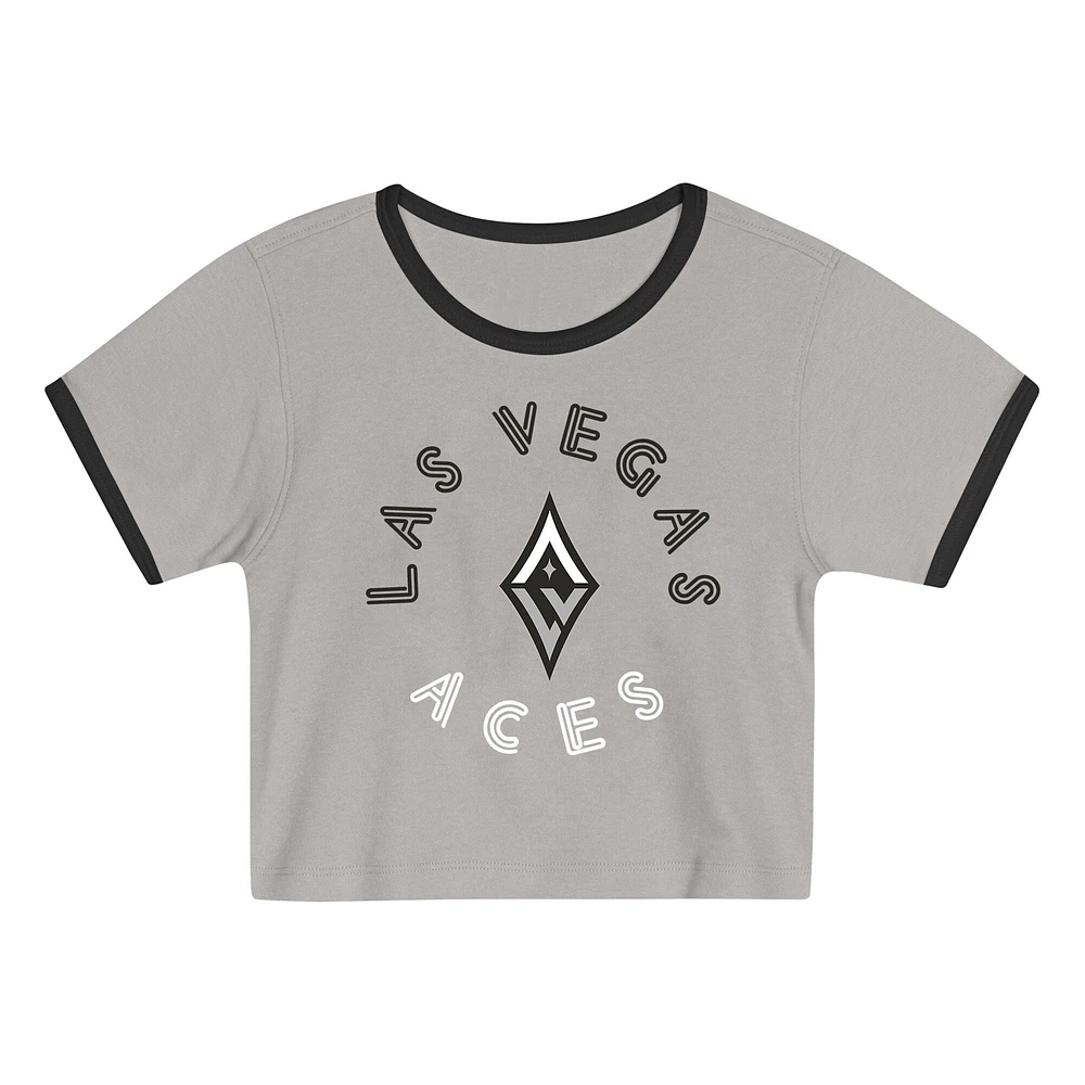 Ensemble t-shirt et short gris pour tout-petit des Las Vegas Aces Double Run