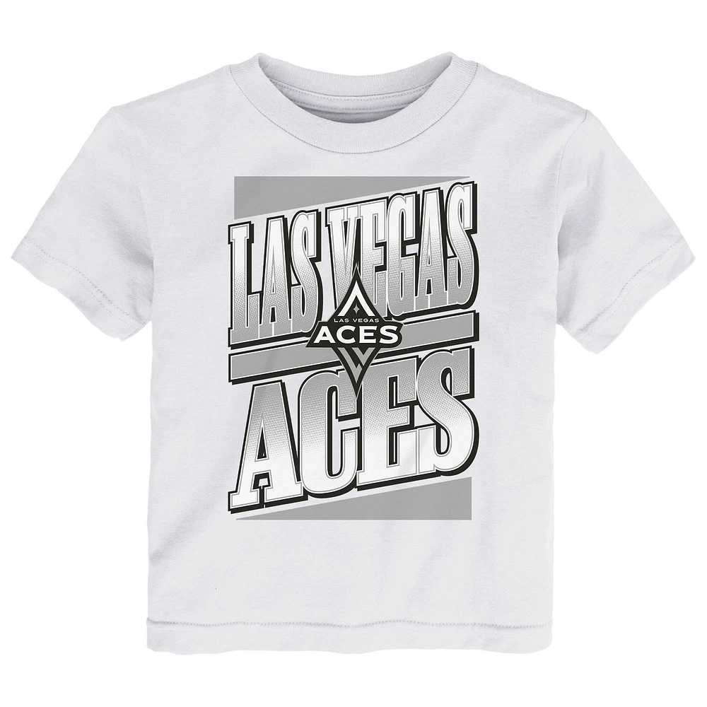 Toddler White Las Vegas Aces Team Stack T-Shirt