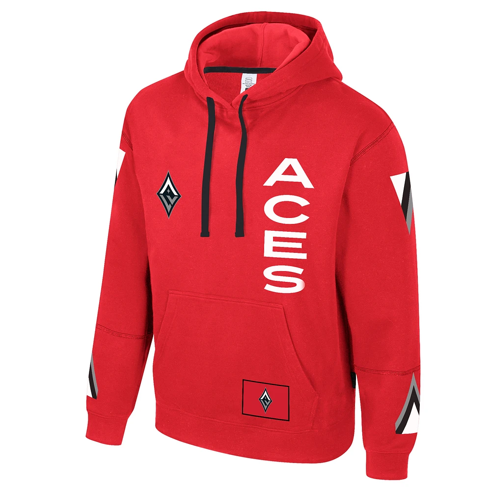Unisex Stadium Essentials  Red Las Vegas Aces City Star Rebel Edition Pullover Hoodie