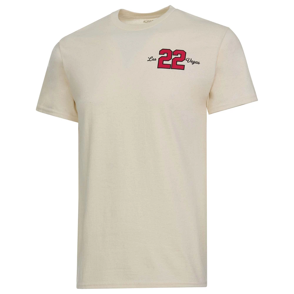 T-shirt unisexe A'ja Wilson Natural Las Vegas Aces Player ID Arch