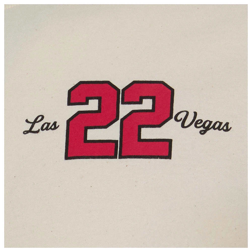 T-shirt unisexe A'ja Wilson Natural Las Vegas Aces Player ID Arch