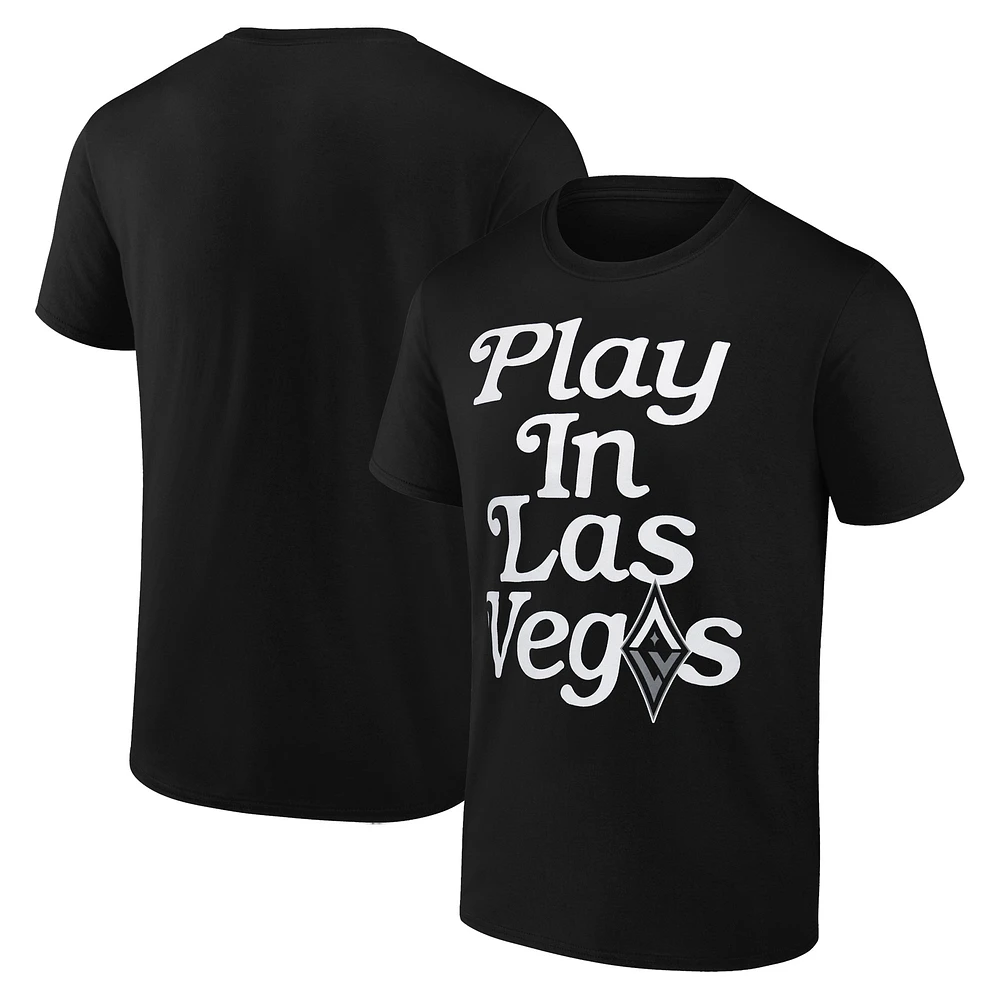 Unisex Black Las Vegas Aces Play T-Shirt