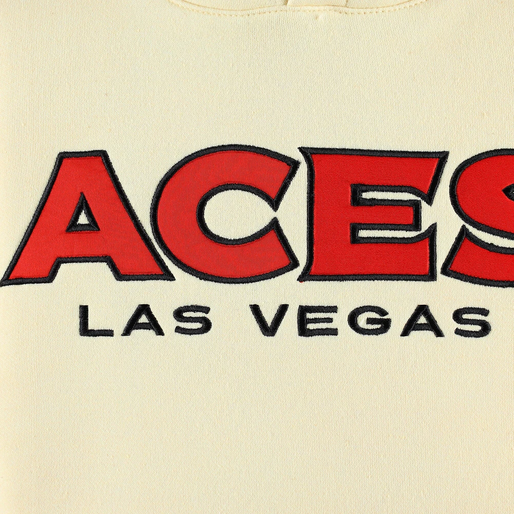 Sweat à capuche unisexe crème Las Vegas Aces Core