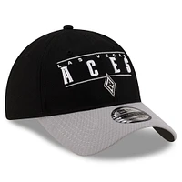 Unisex New Era Black/Silver Las Vegas Aces 2025 WNBA Draft 9TWENTY Adjustable Hat