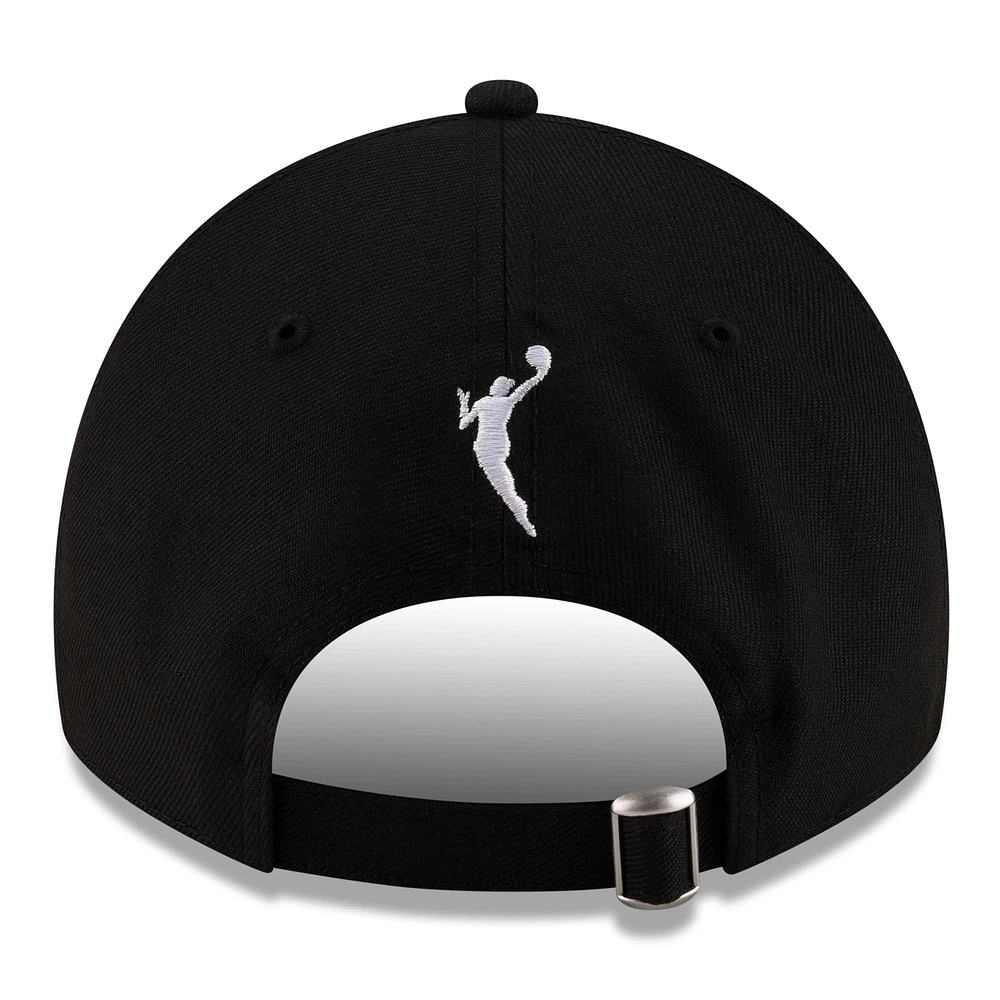 Unisex New Era Black/Silver Las Vegas Aces 2025 WNBA Draft 9TWENTY Adjustable Hat