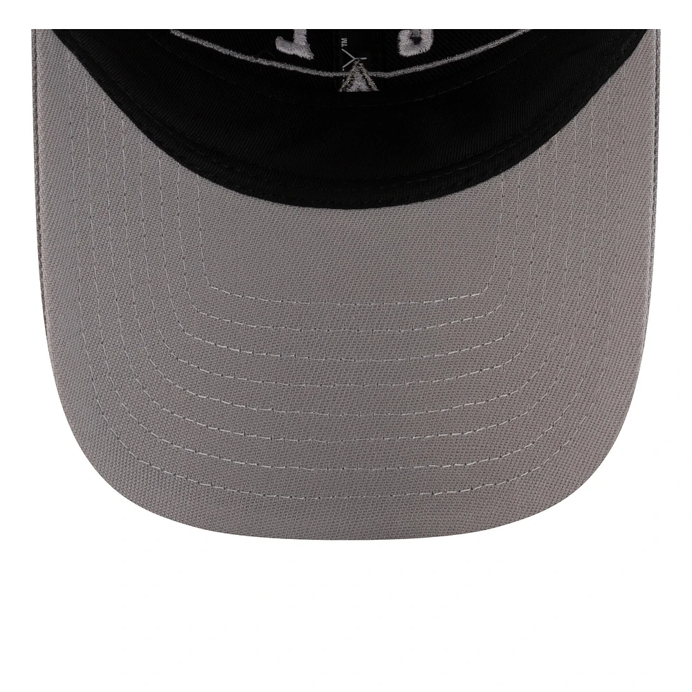 Unisex New Era Black/Silver Las Vegas Aces 2025 WNBA Draft 9TWENTY Adjustable Hat