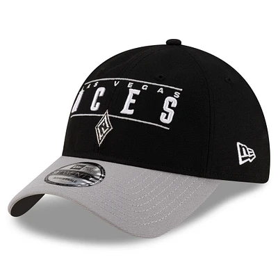 Unisex New Era Black/Silver Las Vegas Aces 2025 WNBA Draft 9TWENTY Adjustable Hat