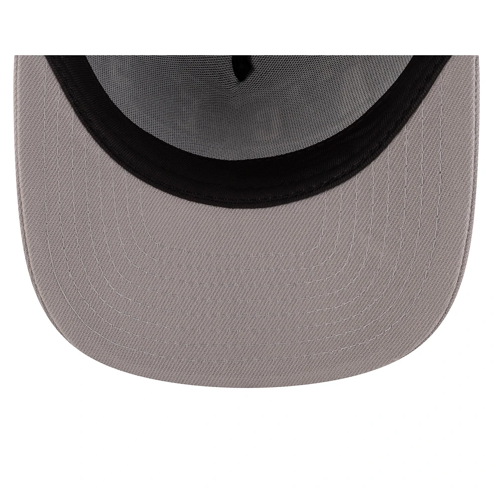 Casquette unisexe New Era noire/argentée Las Vegas Aces 2025 WNBA Draft A-Frame 9FIFTY Snapback