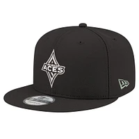 Unisex New Era Black Las Vegas Aces Logo 9FIFTY Snapback Hat