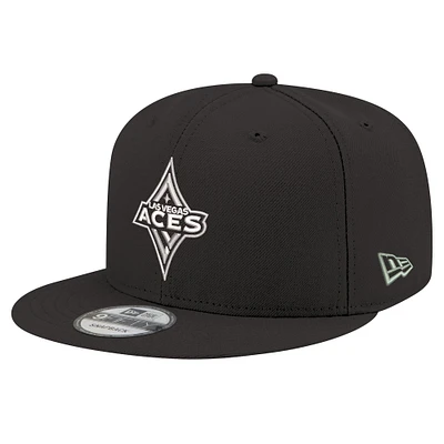 Unisex New Era Black Las Vegas Aces Logo 9FIFTY Snapback Hat