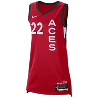Maillot de joueur unisexe Nike A'ja Wilson rouge Las Vegas Aces Rebel Edition