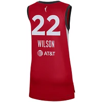 Maillot de joueur unisexe Nike A'ja Wilson rouge Las Vegas Aces Rebel Edition