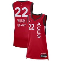 Maillot de joueur unisexe Nike A'ja Wilson rouge Las Vegas Aces Rebel Edition