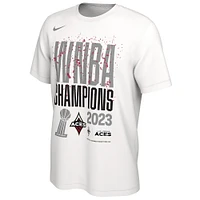 Unisex Nike White Las Vegas Aces 2023 WNBA Finals Champions Authentic Parade T-Shirt