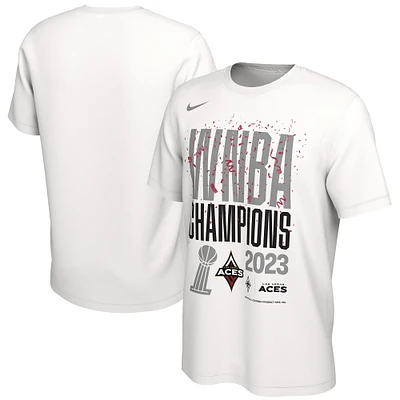 Unisex Nike White Las Vegas Aces 2023 WNBA Finals Champions Authentic Parade T-Shirt