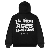 Sweat à capuche unisexe noir de l'équipe des Las Vegas Aces la Playa Society