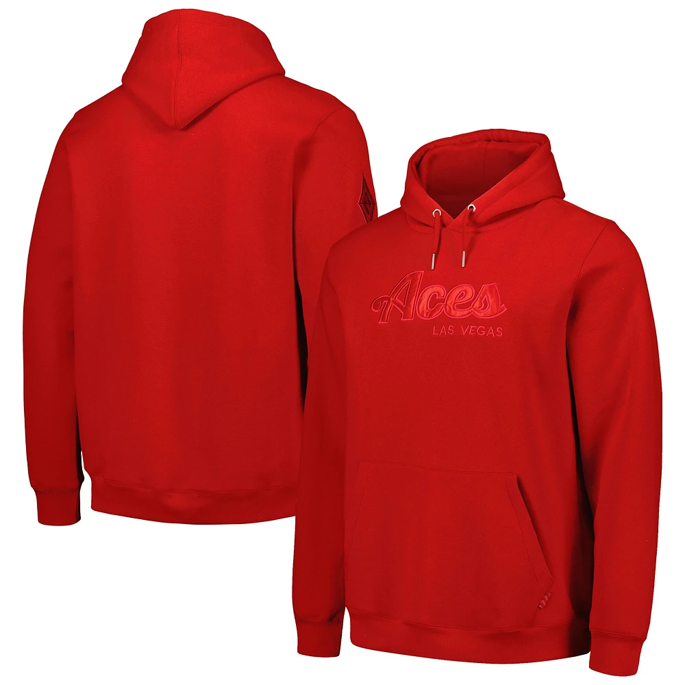 Unisex Red Las Vegas Aces Core Tonal Pullover Hoodie