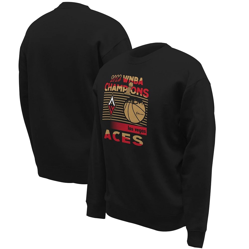 Sweat-shirt unisexe Stadium Essentials noir Las Vegas Aces 2023 WNBA Finals Champions Baller Crewneck Sweatshirt