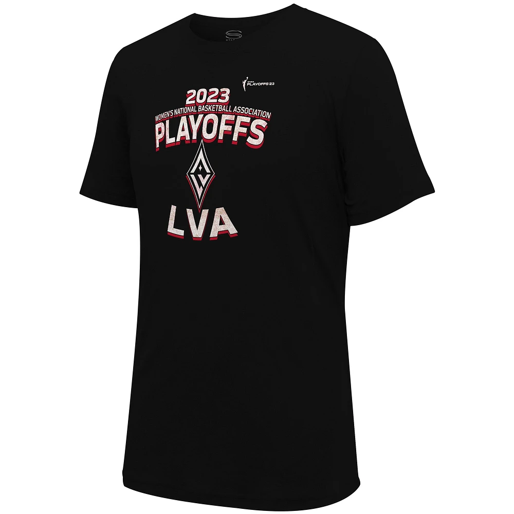 T-shirt unisexe Stadium Essentials noir Las Vegas Aces 2023 WNBA Playoffs Dust