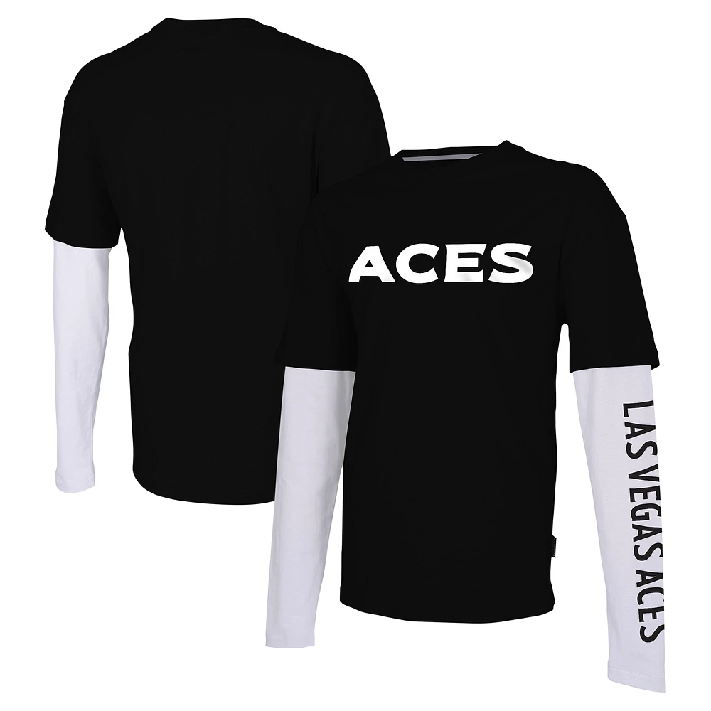 T-shirt unisexe Stadium Essentials noir Las Vegas Aces Spectator à manches longues