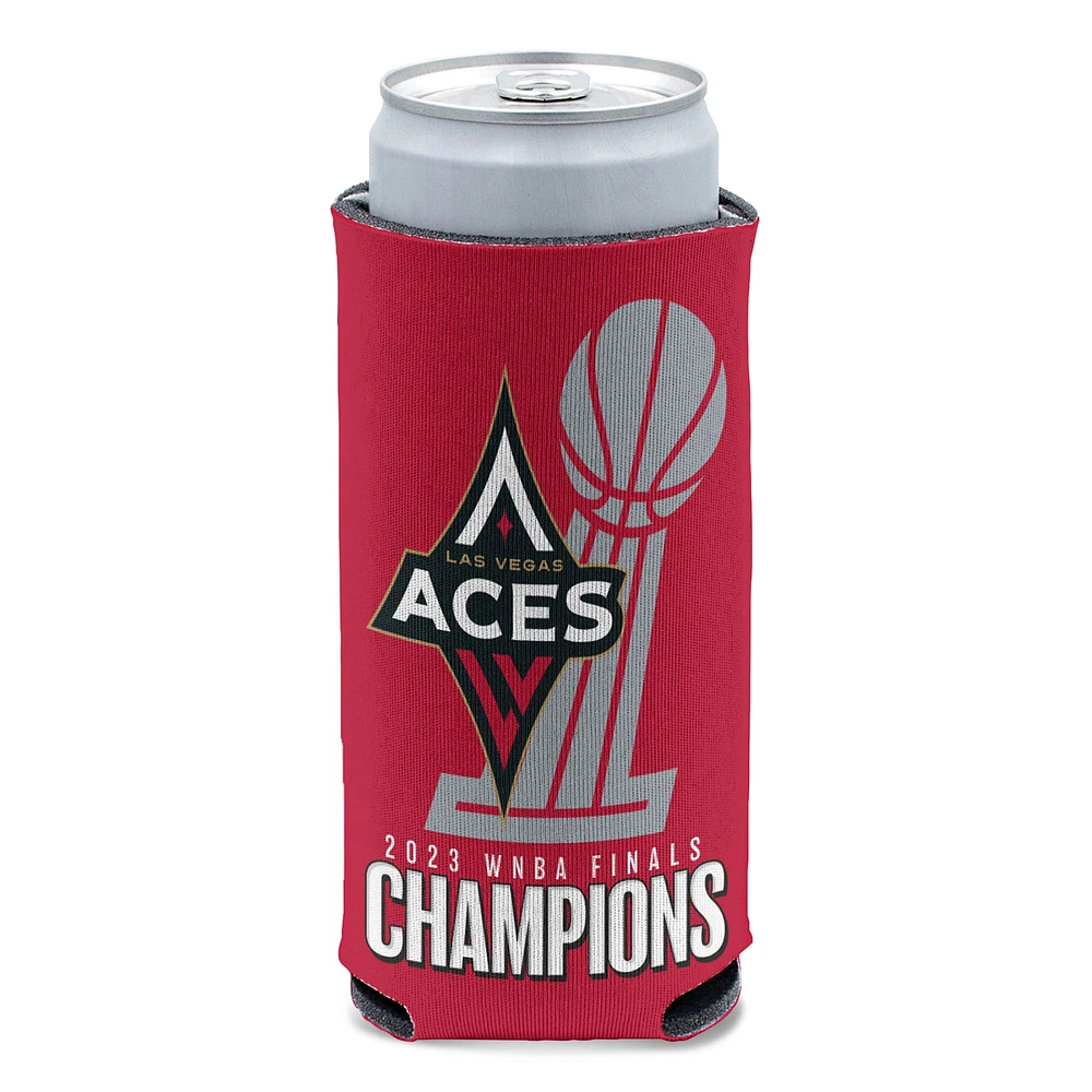 WinCraft Las Vegas Aces 2023 Champions de la finale WNBA 12oz. Refroidisseur de canettes mince