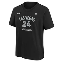 Youth Nike Jewell Loyd Black Las Vegas Aces Explorer Edition Name & Number T-Shirt