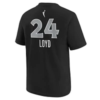 Youth Nike Jewell Loyd Black Las Vegas Aces Explorer Edition Name & Number T-Shirt