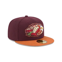 Men's New Era  Burgundy Las Vegas Aviators Theme Nights 59FIFTY Fitted Hat