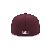 Men's New Era  Burgundy Las Vegas Aviators Theme Nights 59FIFTY Fitted Hat
