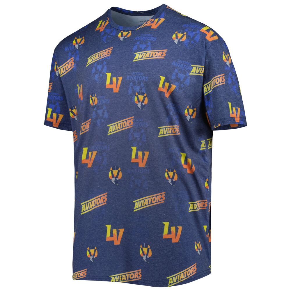 Men's Navy Las Vegas Aviators Allover Print Crafted T-Shirt