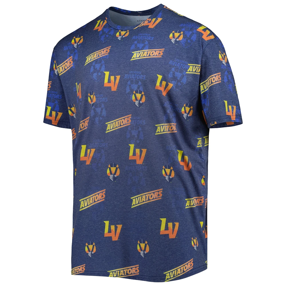 T-shirt Homme Bleu Marine Las Vegas Aviators Imprimé Allover