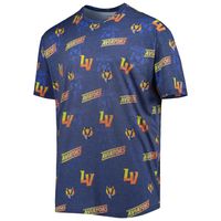 Men's Navy Las Vegas Aviators Allover Print Crafted T-Shirt