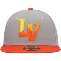 Men's New Era Gray Las Vegas Aviators Authentic Collection Team Alternate 59FIFTY Fitted Hat