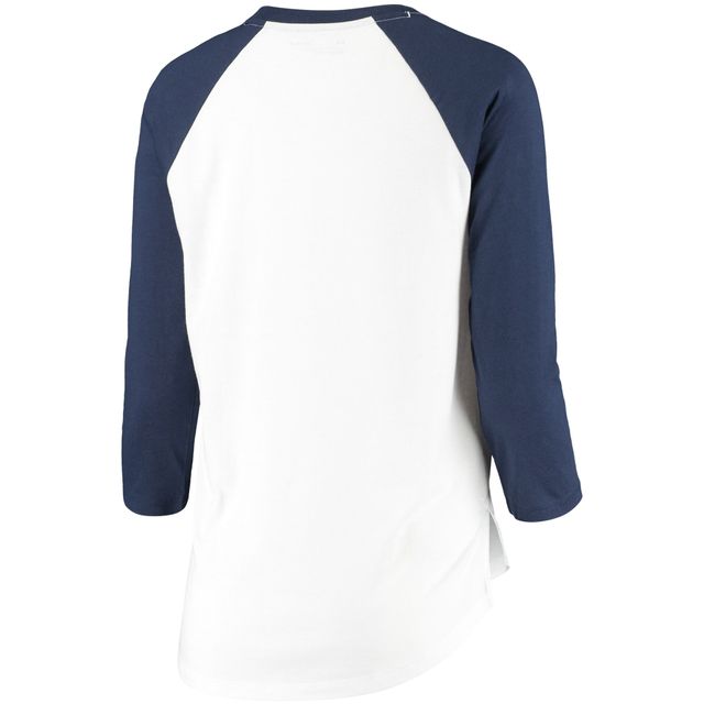 Under Armour - T-shirt de baseball à manches trois-quarts Las Vegas Aviators bleu marine/blanc pour femme