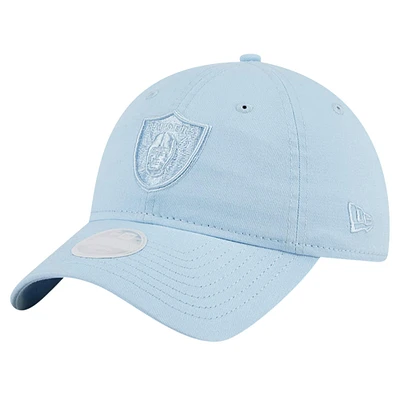 Casquette réglable bleu clair Las Vegas Raiders Color Pack 9TWENTY New Era pour femme