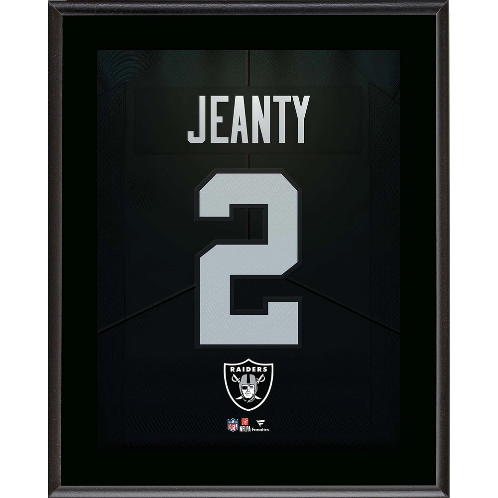 Ashton Jeanty Las Vegas Raiders 10.5" x 13" Jersey Number Sublimated Player Plaque