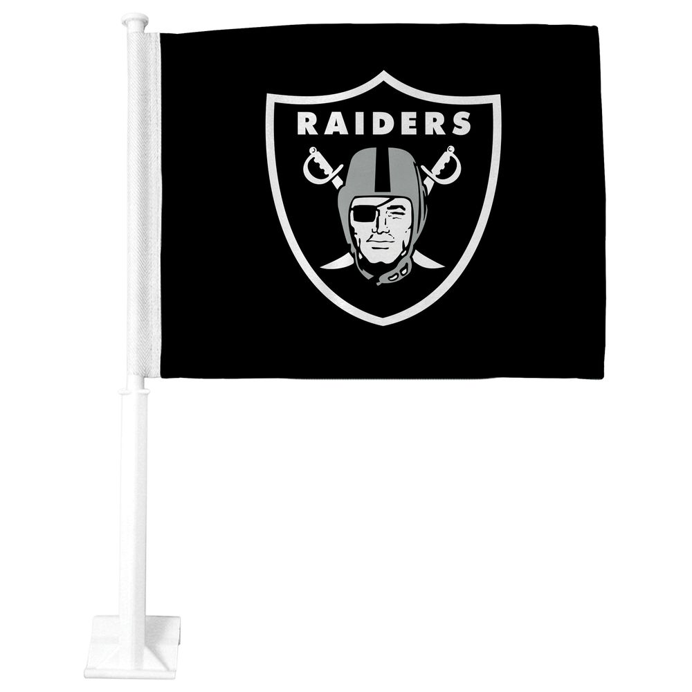 Black Las Vegas Raiders Premium Double-Sided Car Flag